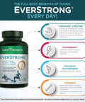 EverStrong Muscle Matrix Blend Creapure Creatine Boron FruiteXB PhytoBoron CoffeeBerry Extract Boosted with 1000 IU Vitamin D 120 Tablets from Purity Products
