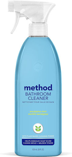 Method Bathroom Cleaner Removes Mold + Mildew Stains Eucalyptus Mint 28 Fl Oz
