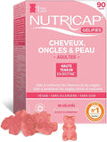 Nutricap Gummies for hair, nails &skin strength - rasperry and blueberry flavor - 90 gummies