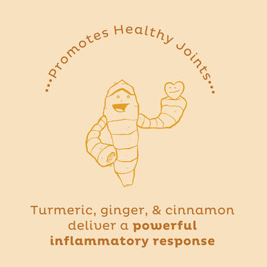 Kos Golden Mylk With Tumeric And Ginger Organic Superfood Latte Powder Adaptogen Mushroom Blend - Coffee Creamer Dessert & Smoothie - Caffeine Vegan Dairy- Gingerbread Chai 28 Servings