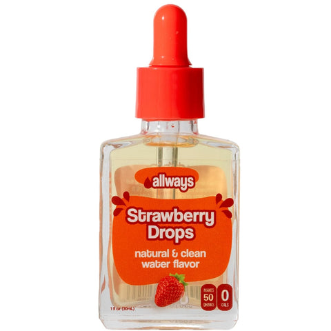 Allways Drops Natural Blueberry Water Enhancer | Sugar-Free, Zero Calories, Monk Fruit Sweetened | Glass Bottle for On-the-Go Hydration | Kids & Adults | 50 Servings