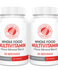 Silver Fern Whole Food Daily Multi Vitamin W/Trace Mineral Blend Supplement - 2 Bottles - 60 Vegicaps Each - 60 Day Supply - Natural, Non-Gmo, Vegan, Multivitamin For Men & Women - Zero Synthetics