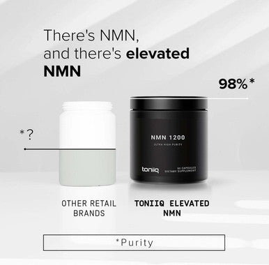 1200mg Third Party Tested and Verifiable Stabilized NMN Capsules - 98% Highly Purified and Highly Bioavailable for NAD + - 60 Capsules NMN Nicotinamide Mononucleotide Booster Supplement