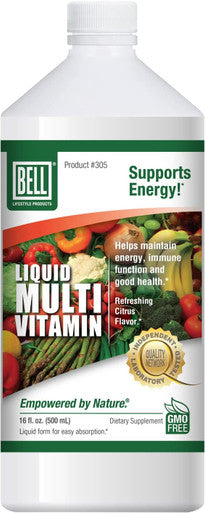 Bell Liquid Multivitamins For Women And Men Easy Absorption Proprietary Blend With Important Vitamins And Herbal Extract Sold Directly By The Manufacturer