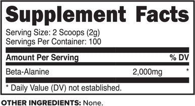 PrimaForce Beta Alanine Powder Unflavored 200 Grams Gluten Free NonGMO Supplement for Men and Women Supports Lean Muscle Gain and Aids Recovery