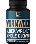 Dedicad Wormwood Extract 8050Mg Per Serving - 3 Month Supply - 90 Capsules - 12 Herbs Blended Black Walnut Hulls, Clove & More