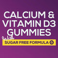 Nature'S Nutrition Sugar Calcium Gummy Bites Plus 400 IU Vitamin D3 Bone Health & Immune Support Supports Bone Strength - Chewable Calcium Nutrition Supplement Non-GMO Orange Flavor Chews - 60 Gummies