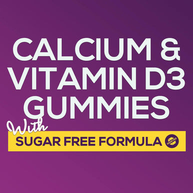 Nature'S Nutrition Sugar Calcium Gummy Bites Plus 400 IU Vitamin D3 Bone Health & Immune Support Supports Bone Strength - Chewable Calcium Nutrition Supplement Non-GMO Orange Flavor Chews - 60 Gummies