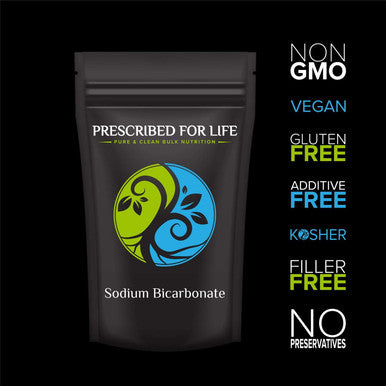 Prescribed For Life Sodium Bicarbonate Powder | Organic Aluminum Baking Soda | Bicarbonato De Sodio En Polvo | Usp Grade (1Kg / 2.2Lb)