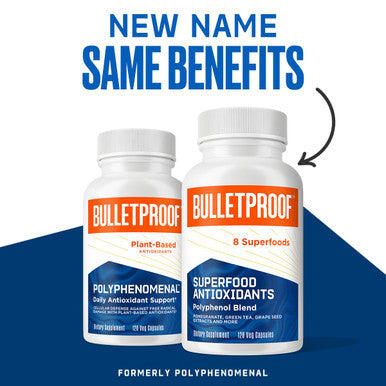 Bulletproof Superfood Antioxidants Capsules, 120 Capsules, Supplement To Fight Free-Radicals And Support Healthy Aging, Polyphenol Blend, Packaging May Vary