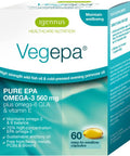 Vegepa Omega 3 Wild Fish Oil & Evening Primrose Oil Blend, 560 mg EPA Plus GLA, 60 Small Softgels