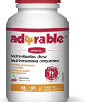 Wampole Adorable Kids Multivitamins Chew 100% of 4-18 Y/O Daily Intake 60 chewable tablets