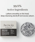 Arencia Night Shadow Biotin Shampoo Bar For Regrowth & Hair Loss, Darkening, Gray Hair Strengthening & Volumizing Normal To Oily Hair Vegan, Natural, Ph Balanced, Sulfate