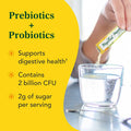 MegaFood Kombucha Powder - Probiotics For Digestive Health - Water Enhancer - Prebiotics And Probiotics For Women & Men - Support Gut Health - 2 Billion Cfu - Lemon Ginger - 10 Count (Pack Of 1)