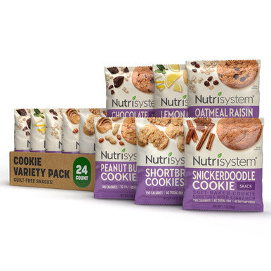 Nutrisystem Cookie Variety Pack, 24ct, Guilt-Free Snacks to Support Healthy Weight Loss