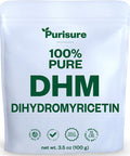 Purisure Dihydromyricetin Powder 100G 100% Pure Dhm Supplements Liver Support And Overall Wellness Premium Quality Dhm Supplement Dihydromyricetin (Dhm) Powder For Worry-Free Night Outs