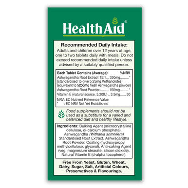 Ashwagandha 350 Mg Root Extract 15:1, 60 Tablets