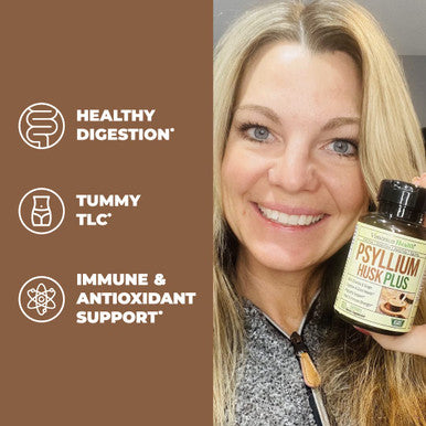 Psyllium Husk with Ginger, Chlorella & Acai Berry Extract and More - Daily Fiber Supplement for Gut Health, Digestive and Regularity Support. Promotes Cardiovascular Health & Energy. For Men and Women