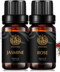 Aphrosmile Jasmine Rose Essential Oil - 100% Pure Jasmine Rose Oil, Organic Therapeutic-Grade Aromatherapy Essential Oil 10mL/0.33oz