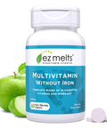 EZ Melts Dissolvable Multivitamin Without Iron 18 Vitamins & Minerals Including Vitamin A Biotin Vitamin B12 Vitamin C Vitamin D3 Zinc and More Sugar-Free 1-Month Supply