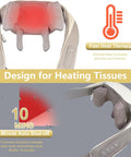 Hwtong Neck Massager With Heat, Cordless Deep Tissue 6D Expert Kneading Massage, Shiatsu Neck And Shoulder Massage Pillow For Neck, Traps, Back And Leg Pain Relief, Ideal For Family
