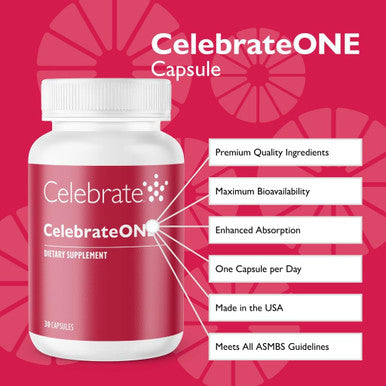 Celebrate Vitamins Celebrateone, Iron - Once Daily Bariatric Multivitamin, Essential Vitamins & Minerals - Gastric Bypass & Sleeve Gastrectomy Supplement (30 Capsules)