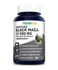 NusaPure Black Maca Root 37,500mg Equivalent per caps (50:1 Extract) 200 Veggie Capsules (Vegan, Non-GMO, Gluten-Free)