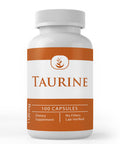 PURE ORIGINAL INGREDIENTS Taurine, (100 Capsules) 100% Pure, No Additives Or Fillers, Lab Verified
