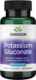 Swanson Potassium (Gluconate) 99 Milligrams 100 Capsules