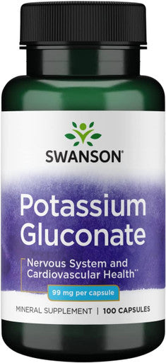 Swanson Potassium (Gluconate) 99 Milligrams 100 Capsules