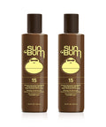 Sun Bum SPF 15 Browning Lotion | Vegan and Reef Friendly (Octinoxate & Oxybenzone Free) Broad Spectrum Moisturizing UVA/UVB Sunscreen Tanning Lotion with Vitamin E | 8.5 oz | 2 Pack