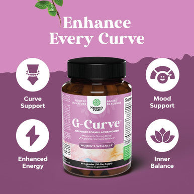 Natures Craft Bundle of G-Curve Breast and Butt Enhancer Pills May Support Voluptuous Curves and Liver Cleanse Detox & Repair Formula - Herbal Liver Support Supplement