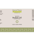 Banyan Botanicals Brahmi Oil With Coconut Base Organic Massage Oil With Bacopa & Gotu Kola For Enhanced Focus, Calm Nervous System & Healthy Hair Growth 4 Oz Non Gmo Sustainably Sourced Vegan