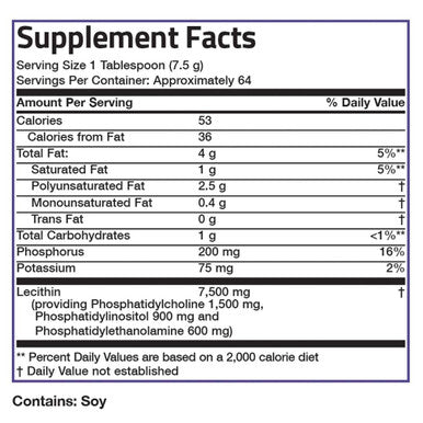 Bronson Lecithin Granules (Powder) 7500 Mg, 1 Lbs (454 Grams, Or 16 Ounces)