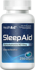 HealthA2Z Sleep Aid Diphenhydramine Softgels Supports Deeper Restful Sleeping