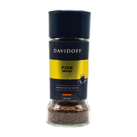 DAVIDOFF Rich Aroma Instant Coffee - Vivid and Spicy - Strong Body and Pleasant Acidity - 100% Arabica Beans - 10/12 Intensity - 1 x 3.52 oz