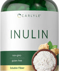 Carlyle Inulin Powder Capsules 200 Count Non-GMO and Gluten Supplement