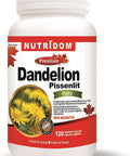 Nutridom Dandelion Root 500 mg (5000 mg Raw Equivalent) 10:1 Concentrate Ratio | 120 Vegan Capsules | Herbal Supplement for Liver Detox & Cleanse | Made in Canada