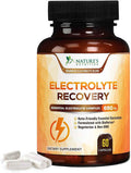 Electrolyte Hydration Tablets - Keto Friendly Zero Calorie Electrolytes Supplement for Rapid Rehydration & Recovery, Gluten-Free with Potassium and Magnesium for Sports and Exercise - 60 Capsules