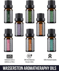 Aromatherapy Oils 100% Pure Basic Essential Oil Gift Set by Wasserstein (Top 8, 10ml)