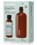 Davids Hydroxi Fresh Breath Mouthwash Starter Kit Alcohol-Free Fluoride-Free Nano-Hydroxyapatite for Remineralizing & Enamel Health Relieves Dry Mouth Fresh Mint 16 fl oz