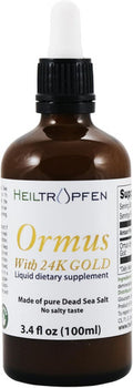 Heiltropfen Ormus with 24K Gold 3.4 Fl Oz - 100 ml | Concentrated Orme | Atomic Minerals |