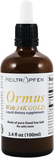 Heiltropfen Ormus with 24K Gold 3.4 Fl Oz - 100 ml | Concentrated Orme | Atomic Minerals |