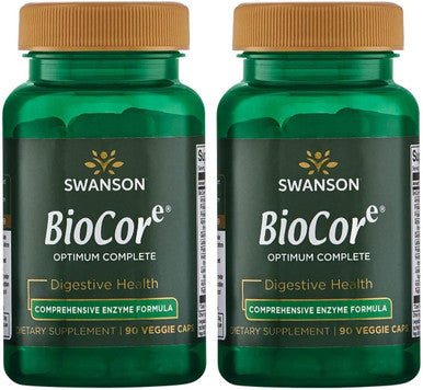 Swanson Biocore Optimum Complete Ultimate Full Spectrum Enzymes 90 Veg Capsules (2 Pack)