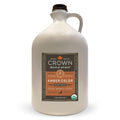 Crown Maple Certified Organic Dark Color Robust Taste Maple Syrup, Pure, Gluten Free, No Preservatives, Non-GMO pairs well with Pancakes, Coffee, Cocktails & Brunch, 12.7 Fl Oz (Pack of 1)