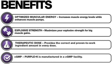 Fusion Muscle PURPLE K - THE KING OF CREATINE - Explosive Strength Gains, Veggie Capsules, 56 Count