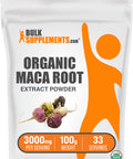 Bulksupplements.Com Organic Maca Root Extract Powder - Maca Supplement, Maca Powder Organic - Maca Root For Women & Men, Vegan & Gluten Free, 3000Mg Of Per Serving, 100G (3.5 Oz), Pack Of 1