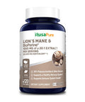 NusaPure Lions Mane 20:1 Extract (20,000 mg Equivalent) - Made with Organic Lion`s Mane and Bioperine - 30% Polysaccharides - 120 Veggie Caps. Non-GMO &