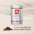 Illy Intenso Whole Bean Coffee Dark Roast Intense, Robust And Full Flavored With Notes Of Deep Cocoa, 100% Arabica Coffee,No Preservatives 8.8 Ounce Pack Of