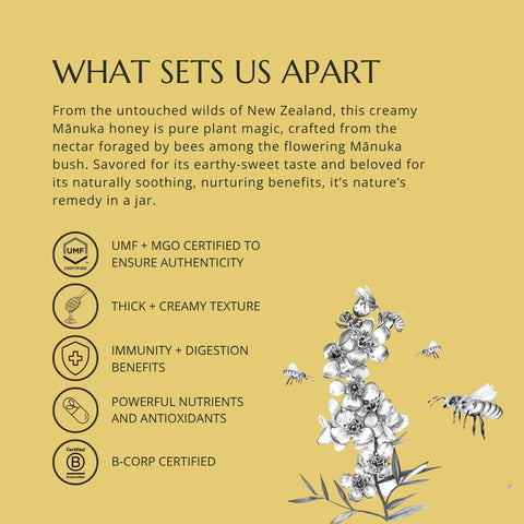 BeeNZ Raw KÃƒâ€žÃ‚Ânuka Honey ÃƒÂ¢Ã¢â€šÂ¬Ã¢â‚¬Å“ Pure New Zealand Monofloral KÃƒâ€žÃ‚Ânuka Honey, Natural Sweetener & Superfood for Wellness, Skin Care, and Gourmet Food Pairing - No Sugar Added, Pantry Staple, Hive-to-Jar Traceable (17.6 oz)